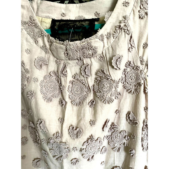 Twelve BY TWELVE Light Peach dress with Rosettes - Picture 2 of 9